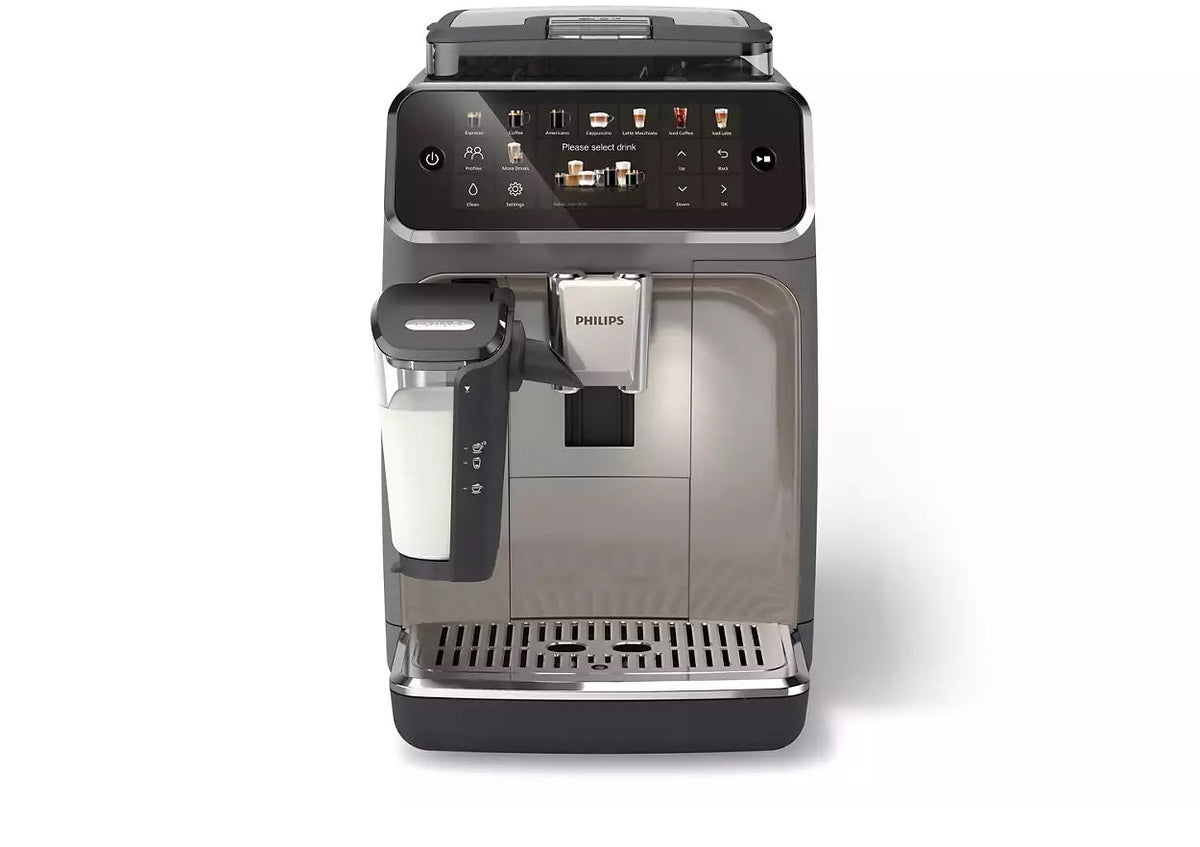 Philips 5500 LatteGo — 20 boissons chaudes et glacées, écran tactile, SilentBrew